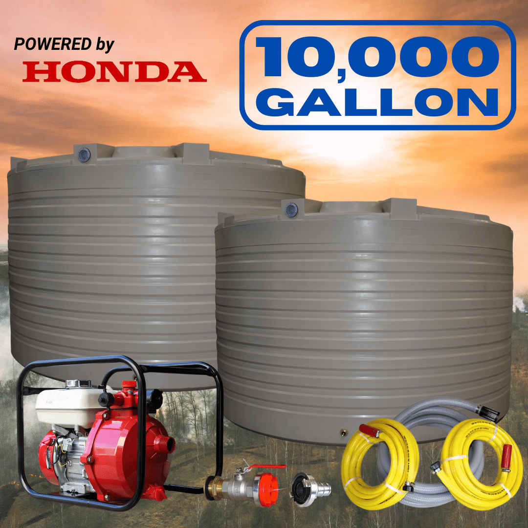 10000 gallon Honda-powered fire fighting package